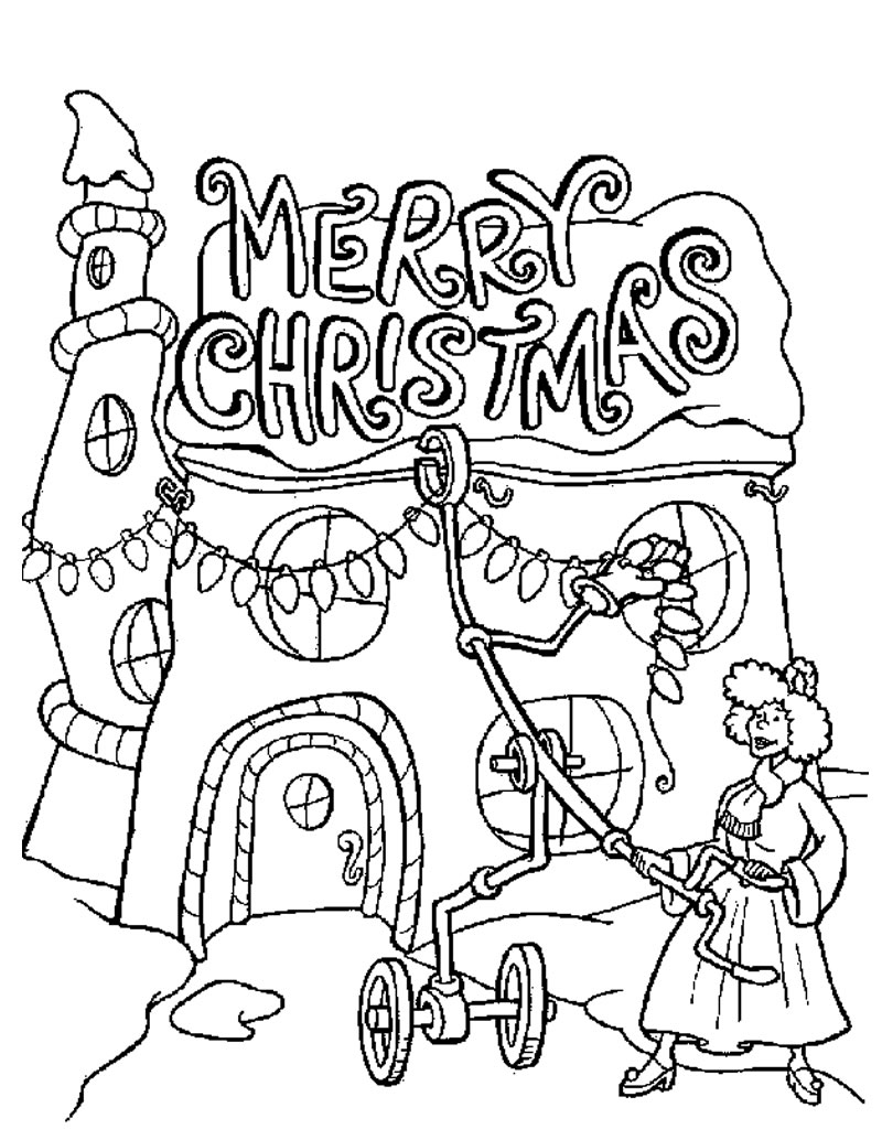 800x1034 Whoville's Merry Christmas Lights Coloring Pages