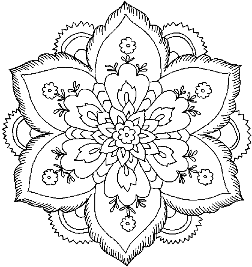 966x1024 Detailed Coloring Pages For Adults Printable Kids Colouring Pages