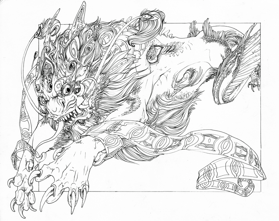900x712 Quetzalcoatl Coloring Page By Tablynn