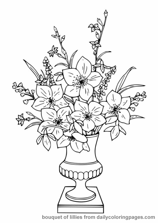 531x750 Coloring Pages Flowers For Adults