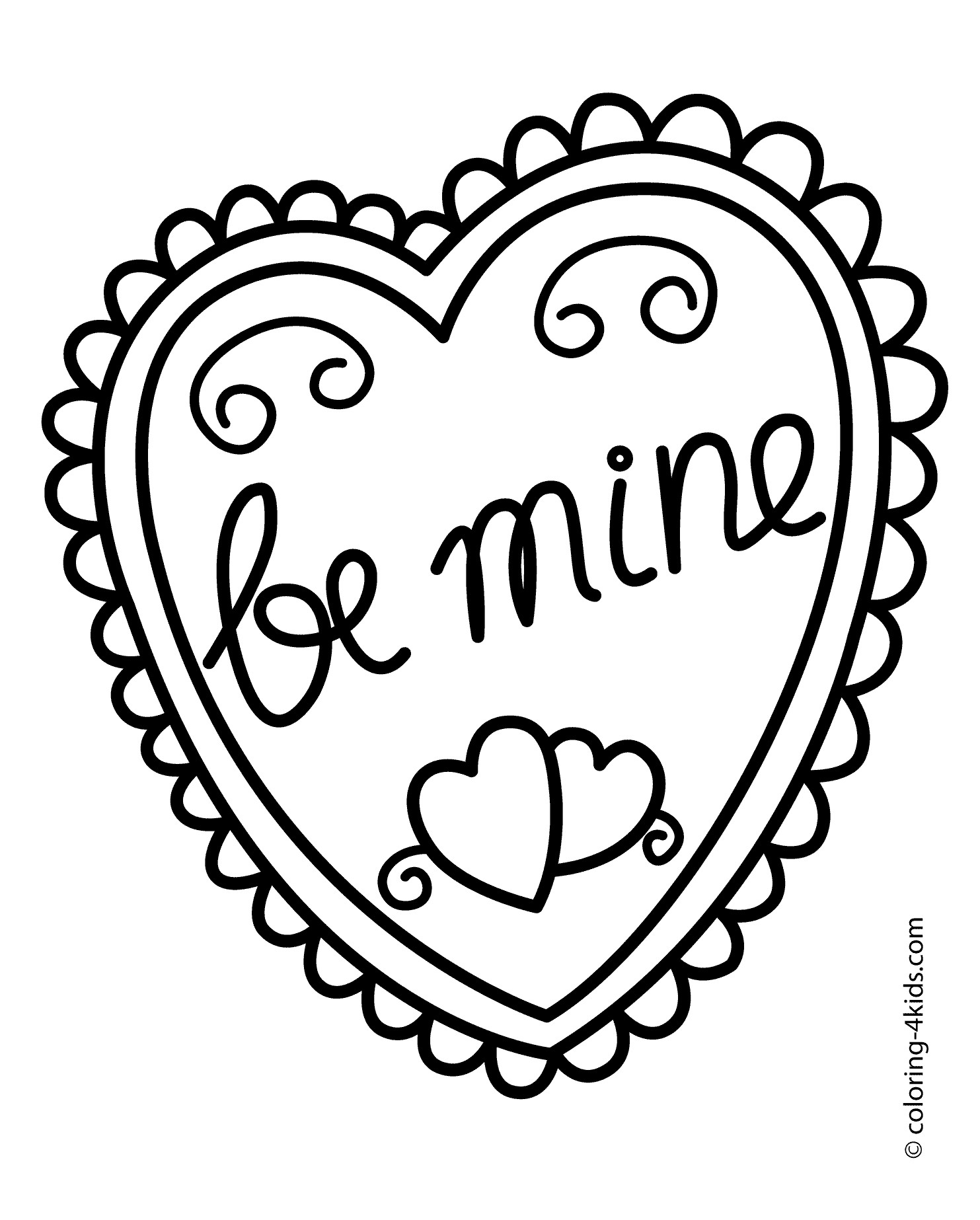1483x1846 Elegant Coloring Pages Heart