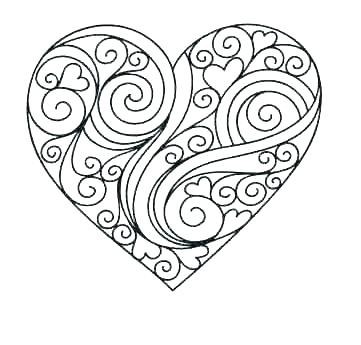 361x345 Heart Coloring Page Heart Coloring Book Together With Love Heart