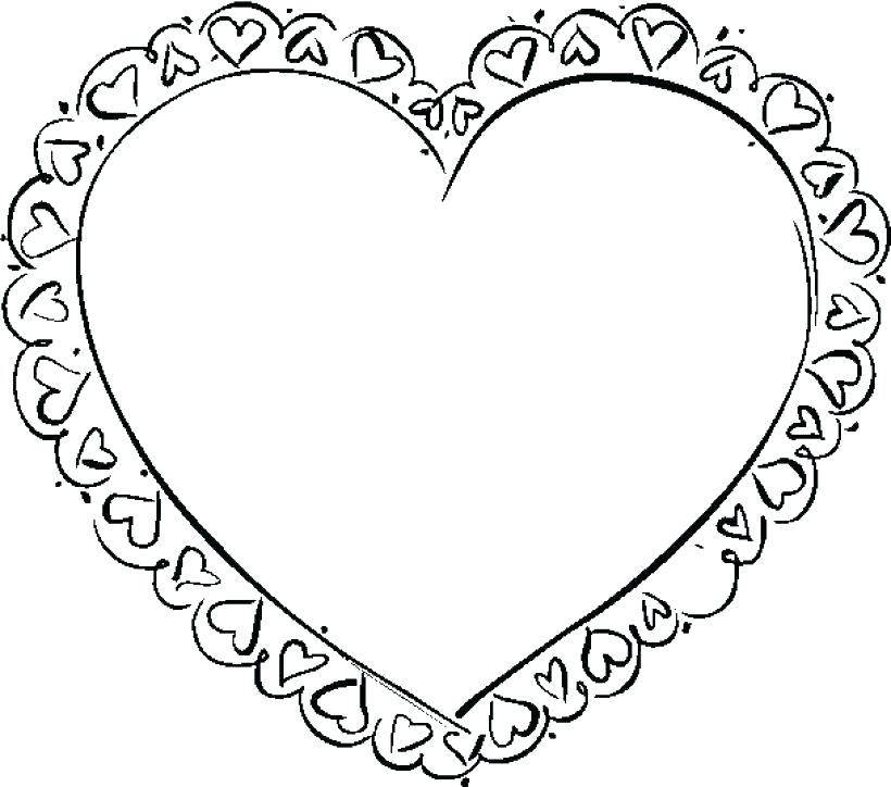 820x724 Free Heart Coloring Pages For Adults