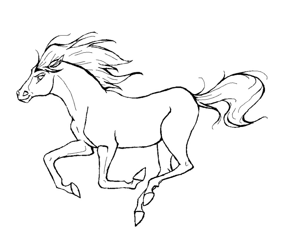 960x832 Free Printable Horse Coloring Pages For Kids
