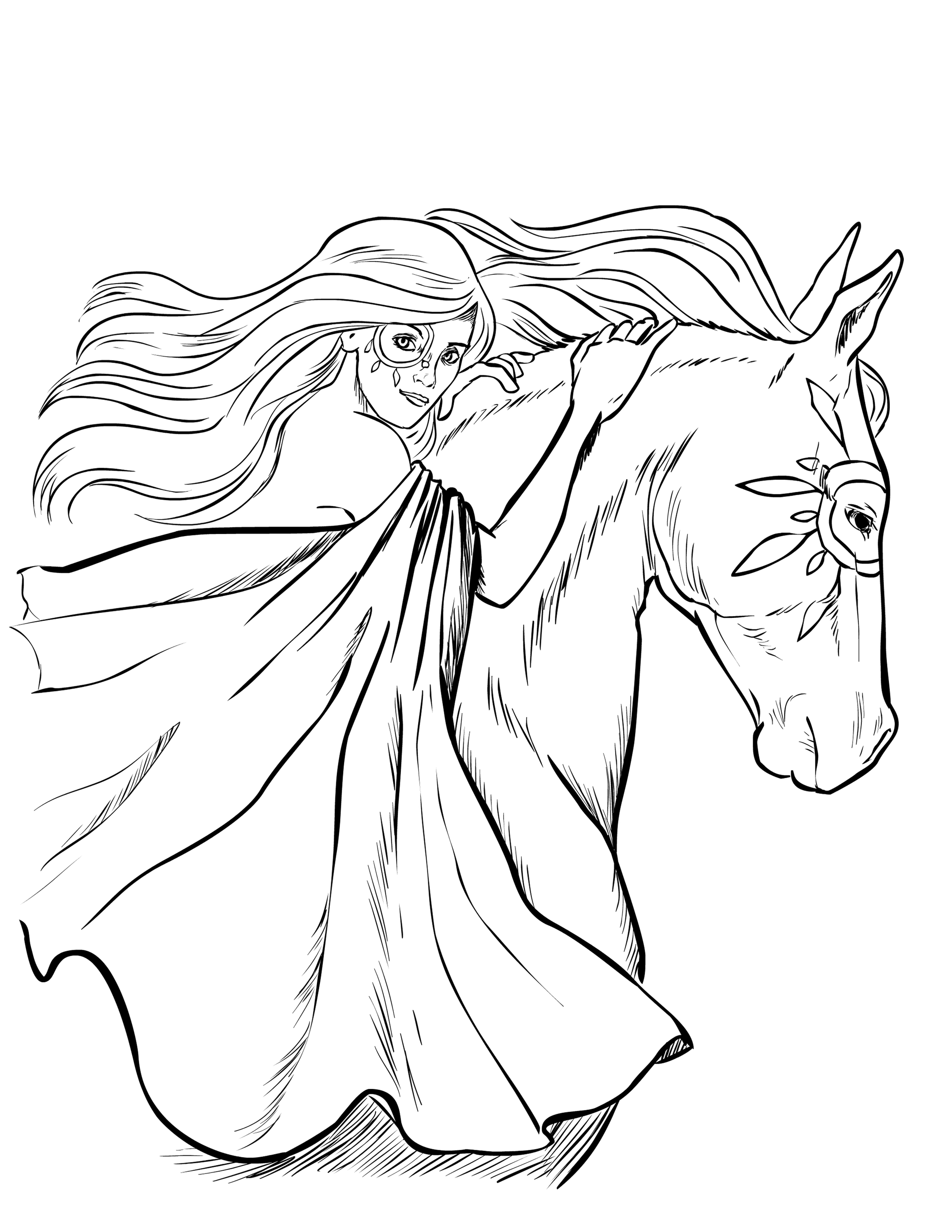2550x3300 Homely Design Horse Coloring Pages For Adults Detailed Designed