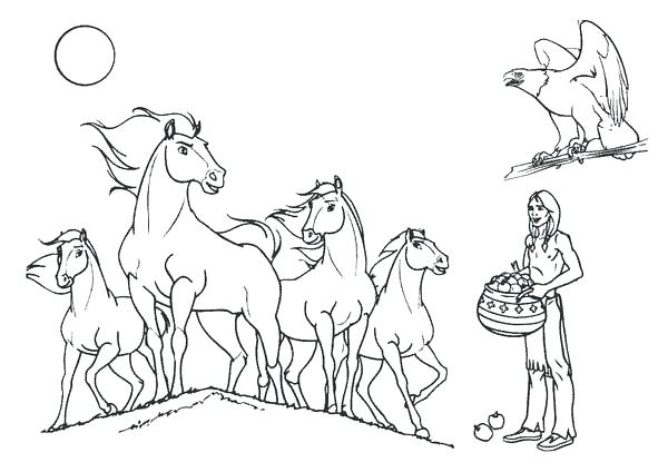 600x424 Horse Coloring Pages Horses Coloring Page Detailed Horse Coloring