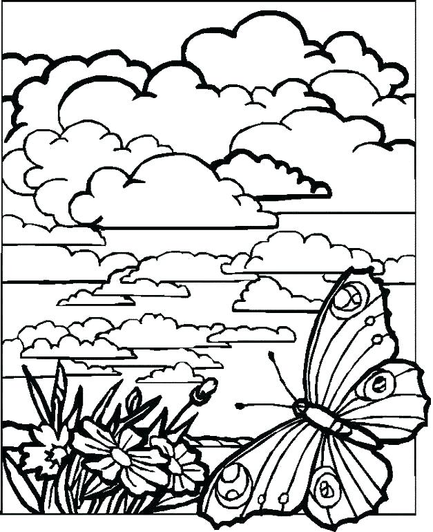 627x770 Landscape Coloring Pages Landscape Coloring Book Coloring Pages