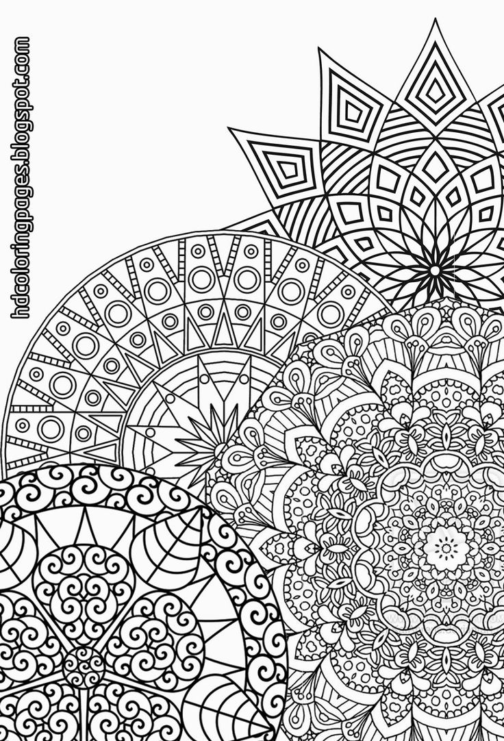Detailed Mandala Coloring Pages For Adults