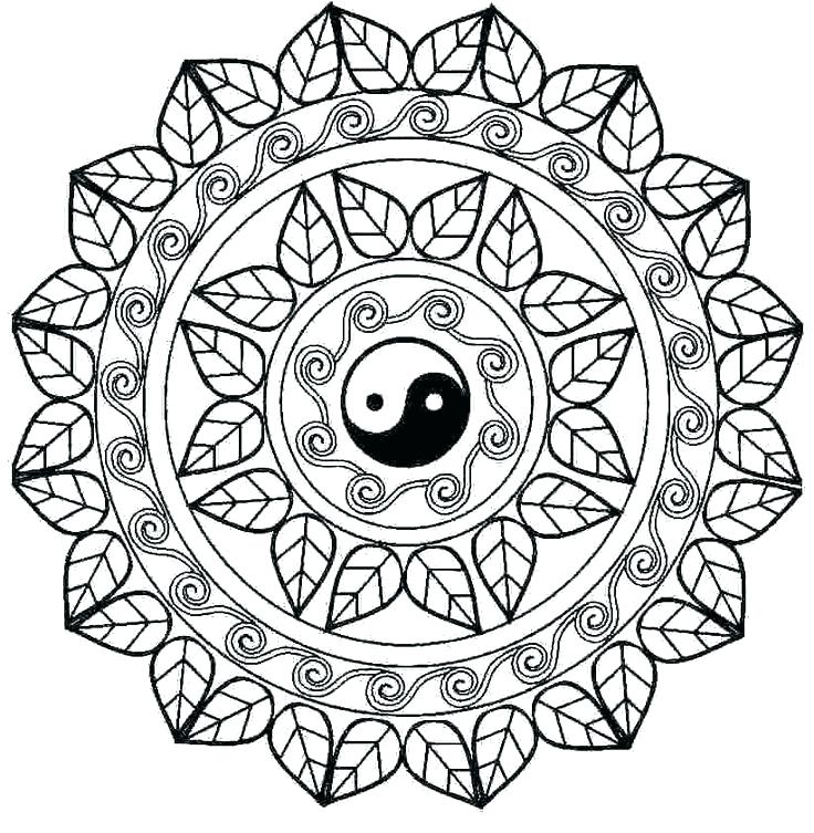 736x753 Coloring Pages Of Mandalas Adult Mandala Coloring Pages Mandala