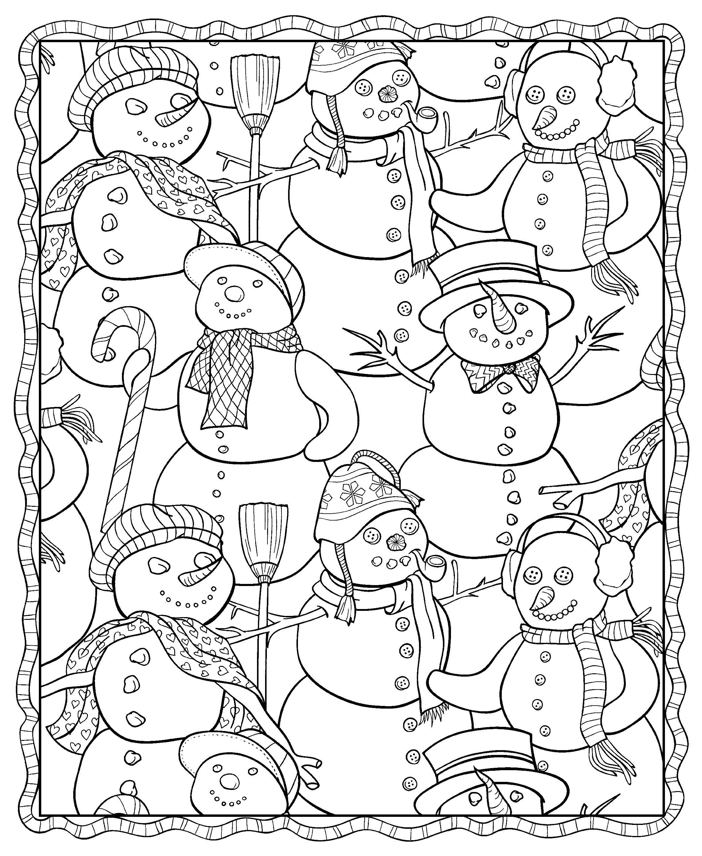 2349x2863 Adult Winter Coloring Pages Free Printable To Print Sheets