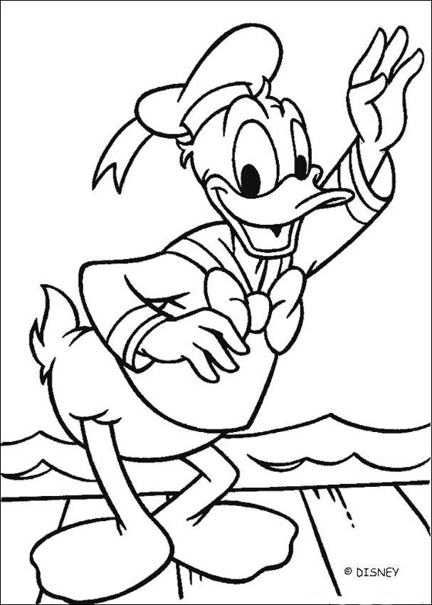 607x850 Donald Duck The Private Detective Coloring Pages