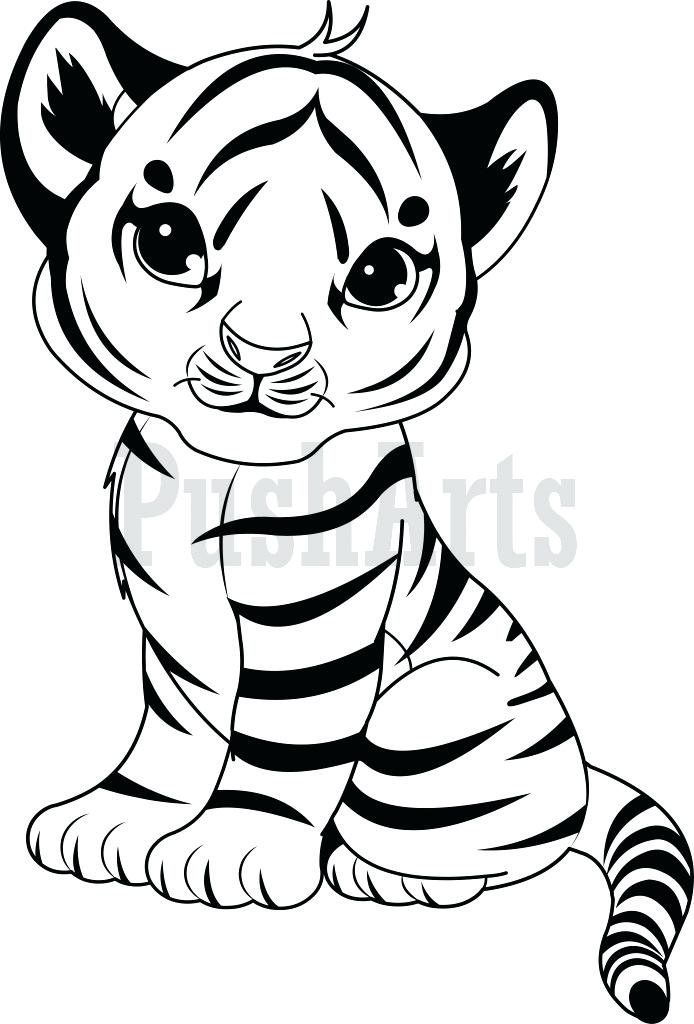 694x1024 Tiger Color Pages Coloring Pages Of Cute Baby Tigers Google Search
