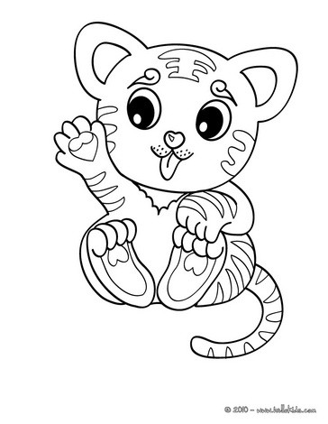 364x470 Tigers Coloring Pages