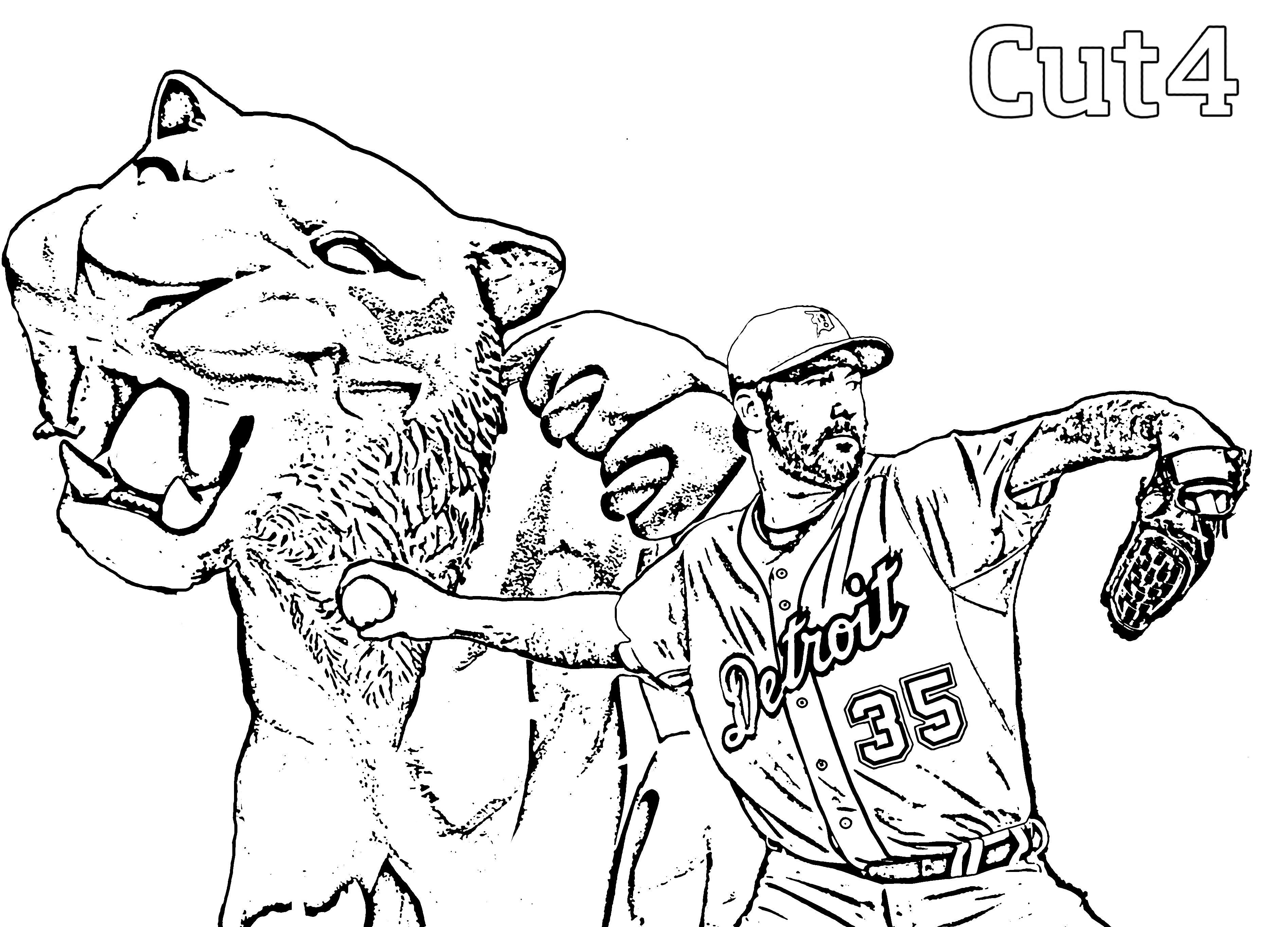 3792x2728 Detroit Tigers Coloring Sheets