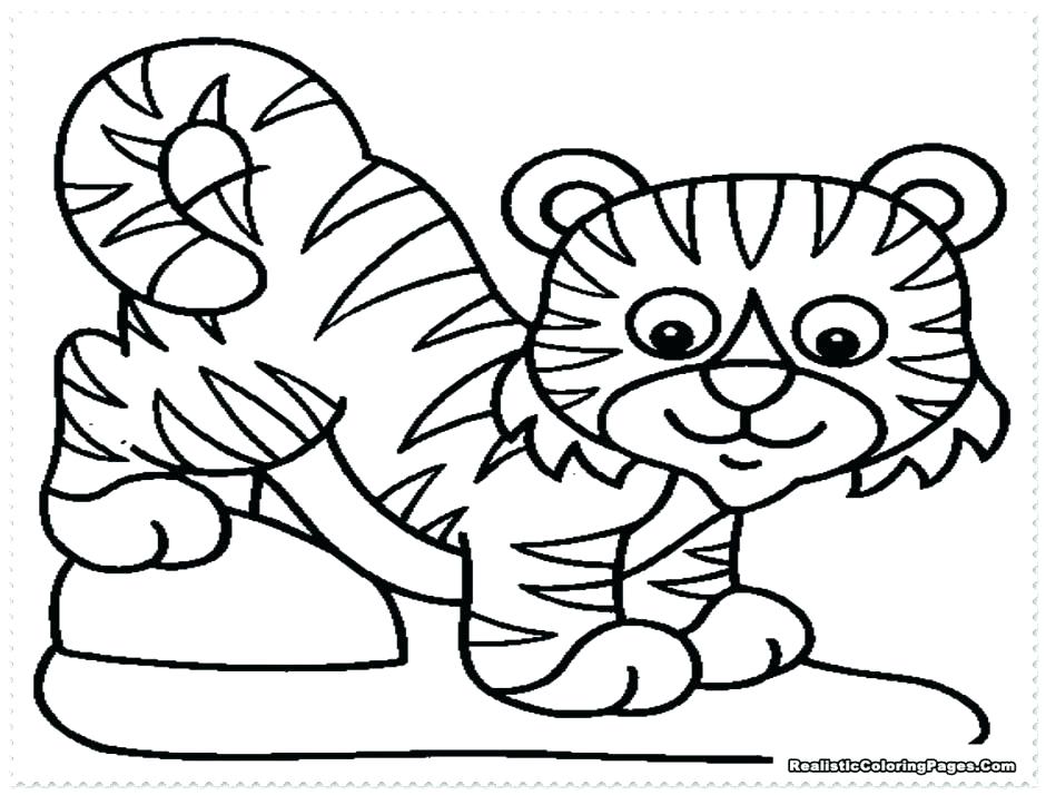 940x714 Tiger Printable Coloring Pages Tiger Coloring Book Together