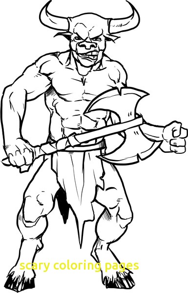 385x600 Scary Coloring Pages With Scary Coloring Pages Devil Coloringstar
