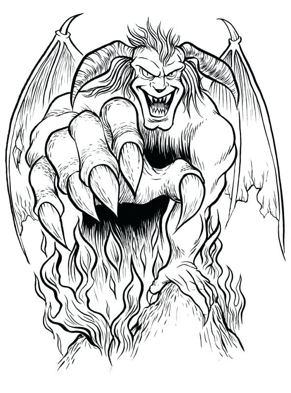 593x800 Tasmanian Devil Coloring Pages The Devil Step 5 Coloring Page Baby