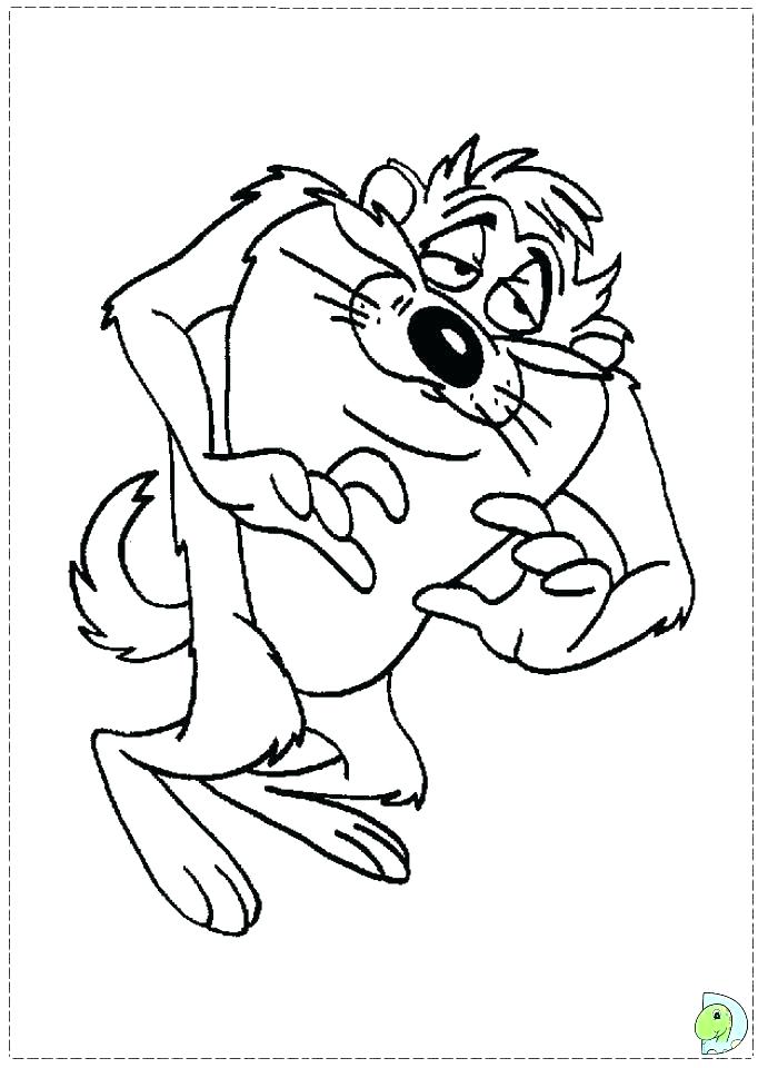 691x960 Tasmanian Devil Coloring Pages