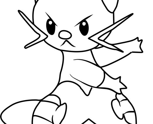 522x425 Coloring Pages Pokemon Tepig Dewott Pokemon Coloring Page Free