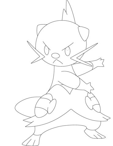 370x478 Cacturne Pokemon Coloring Page
