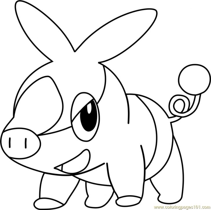 728x727 Coloring Pages Pokemon Tepig