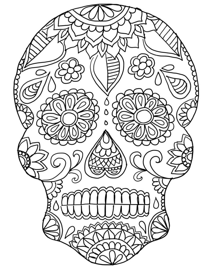 791x1024 Coloring Pages And Coloring Books. Dia De Los Muertos Coloring