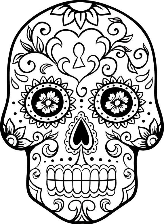 570x779 Dia De Los Muertos Coloring Pages Pdf Page For Kids 33685