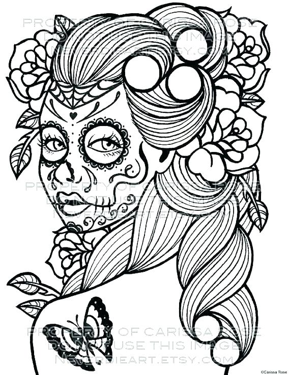 570x738 Dia De Los Muertos Coloring Pages Coloring Page Coloring Pages