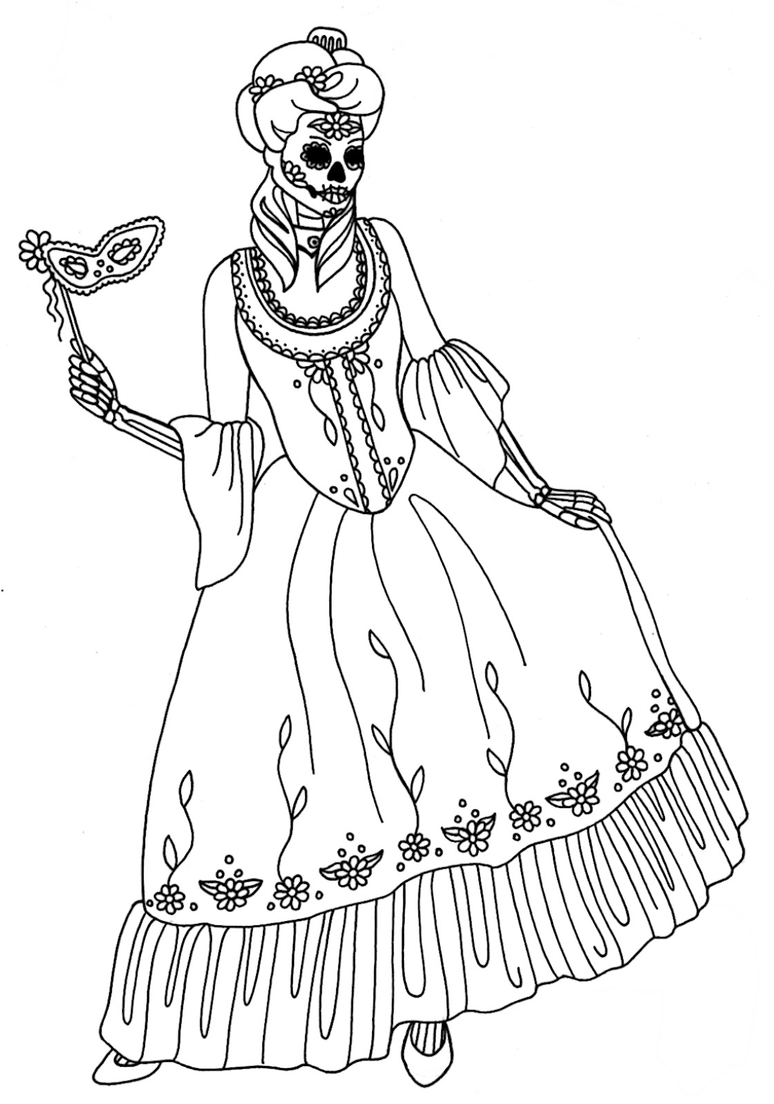 1121x1600 Free Printable Skeleton Coloring Pages For Kids And Color Sheet