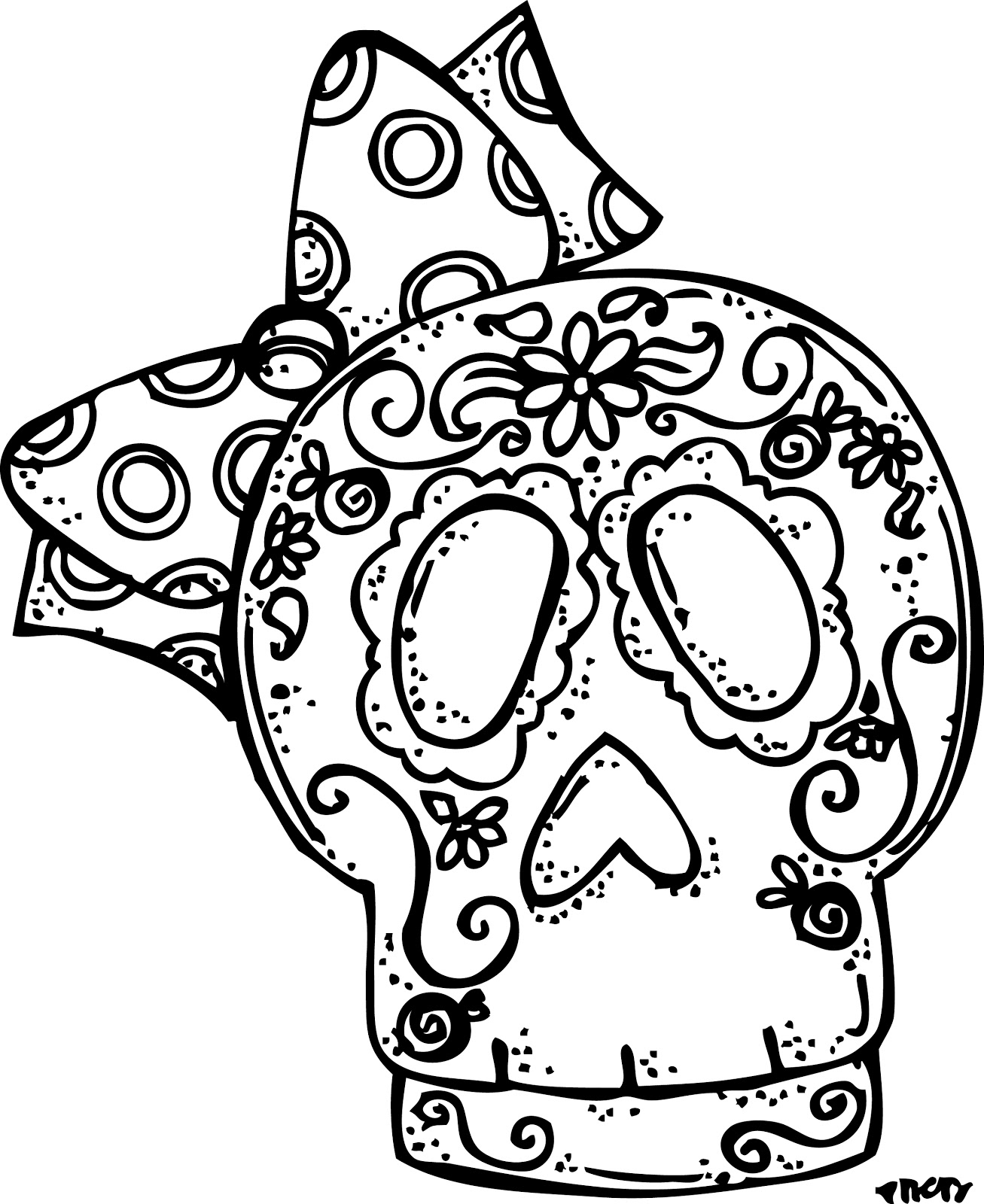 1307x1600 Best Of Dia De Los Muertos Mask Coloring Pages