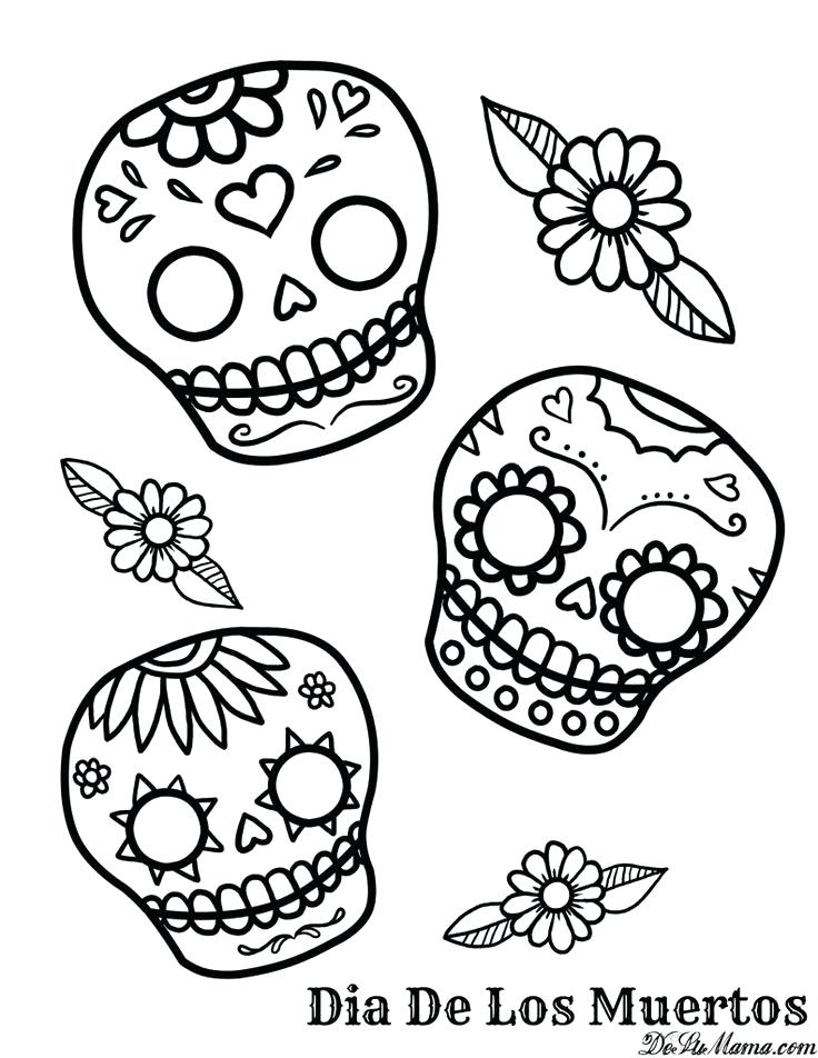 736x952 Dia De Los Muertos Coloring Page Devon Creamteas