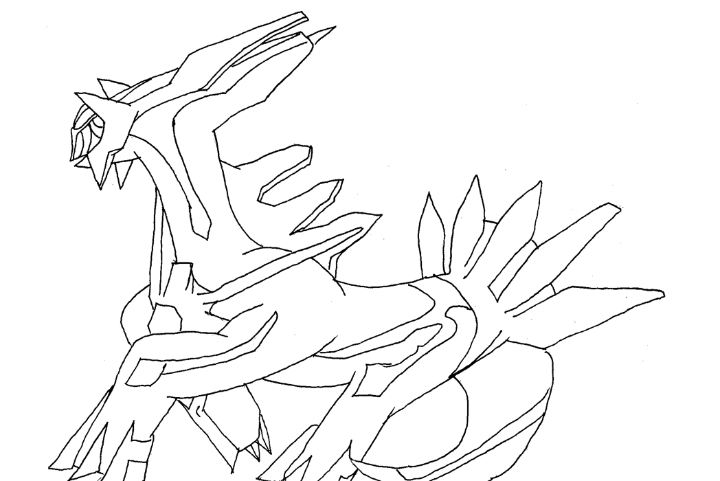 1048x700 Dialga Pokemon Coloring Pages