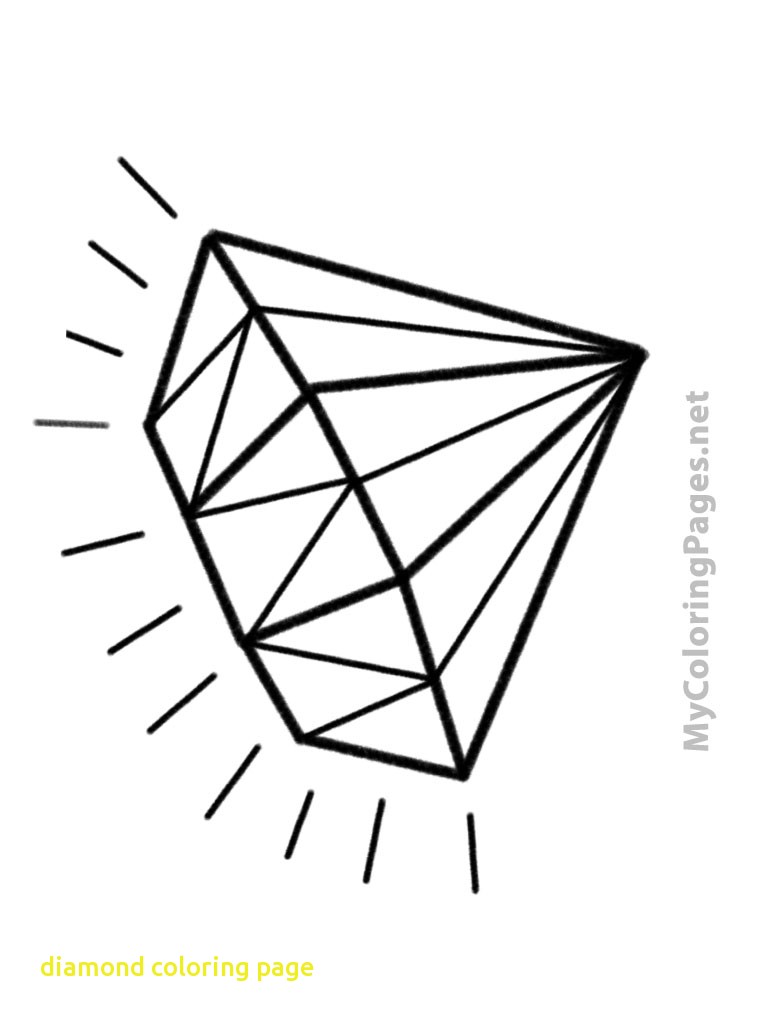 768x1024 Diamond Coloring Page With Pages For Kids How To