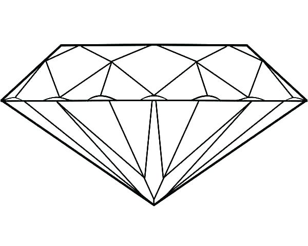 600x479 Diamond Coloring Pages Diamond Coloring Page For Diamond Shape