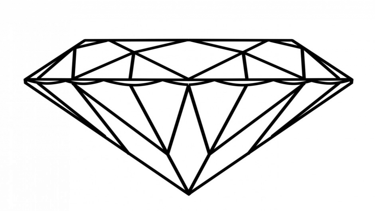 1280x720 Diamond Coloring Page