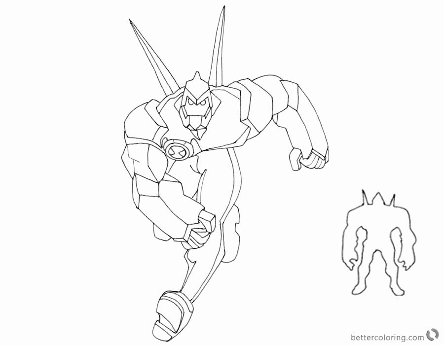 900x700 Charming Diamond Head Ben 10 Coloring Pages Contemporary Example