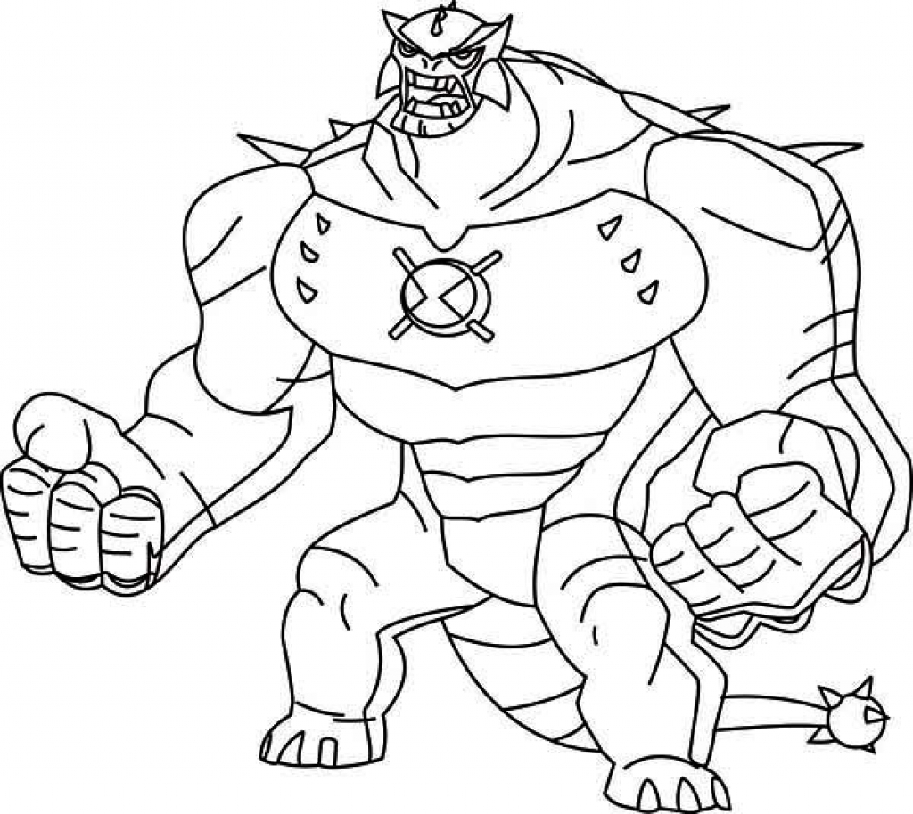 1024x914 Colorful Diamond Head Ben 10 Coloring Pages Composition