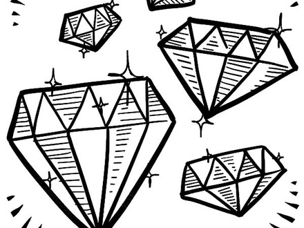 440x330 27 Diamond Shape Coloring Page, Diamond Coloring Page Download