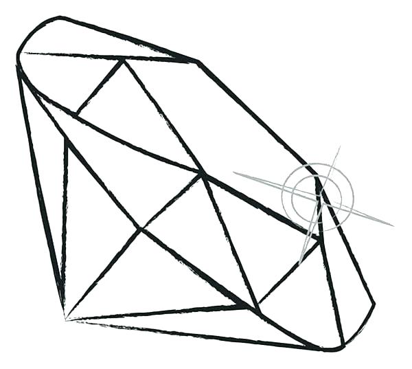 600x537 Coloring Pages Of Diamonds