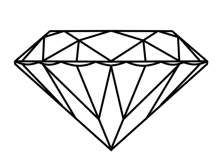 940x695 Diamond Coloring Page Lovely Diamond Shape Coloring Page Az