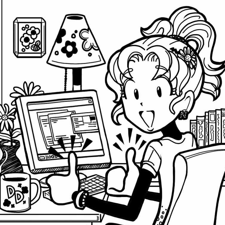 755x755 Dork Diaries Coloring Pages Free 6031 Cartoons Coloring