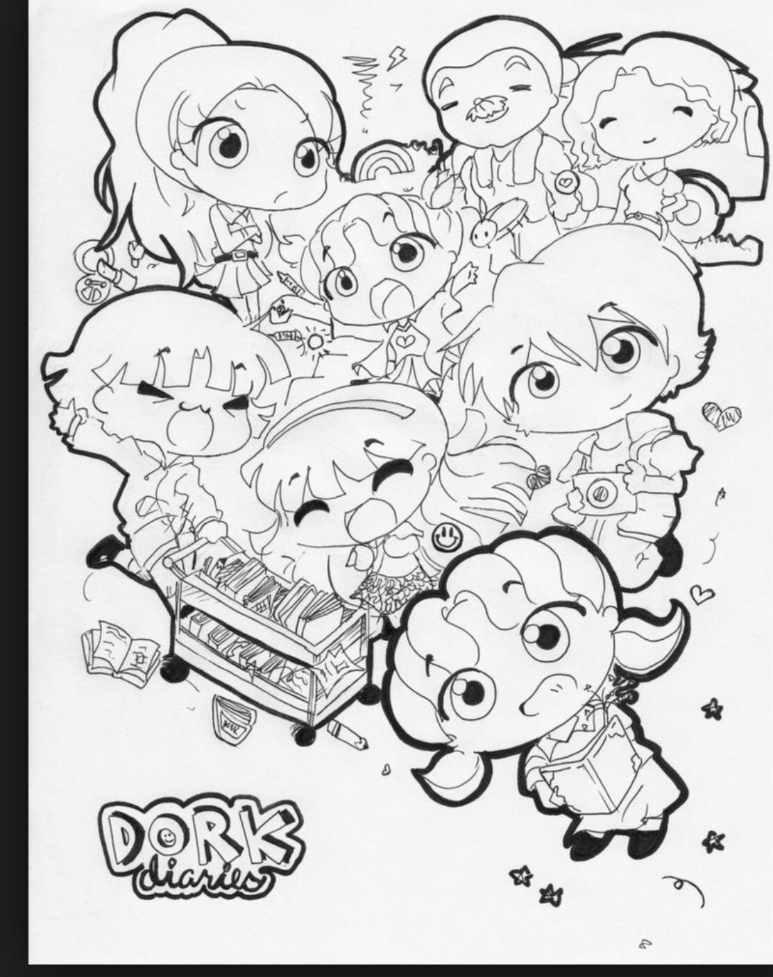1114x1408 Cool Dork Diaries Coloring Pages