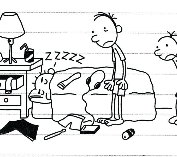 678x600 Diary Of A Wimpy Kid Coloring Page Diary Of A Wimpy Kid Coloring