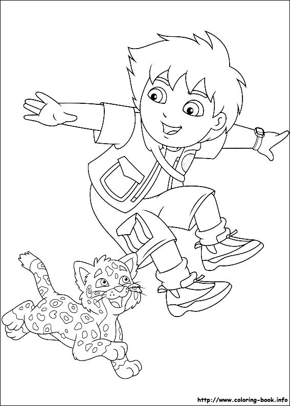 567x794 Diego Coloring Pages