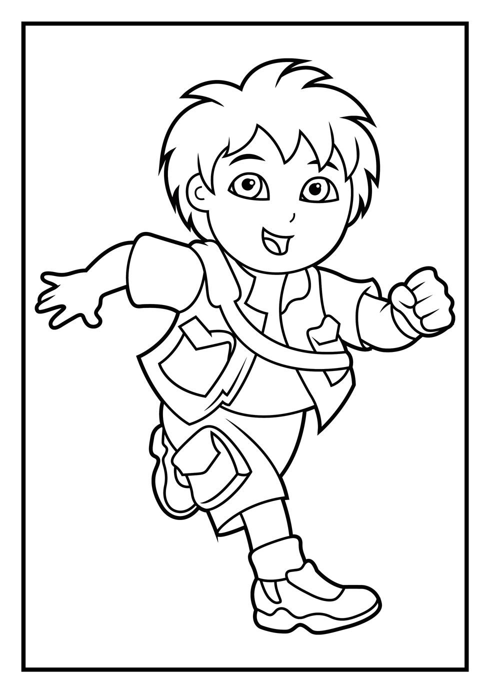 980x1386 Dora And Diego Coloring Pages, Diego Coloring Pages Decoraciones