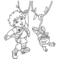 230x230 Top 10 Free Printable Diego Coloring Pages Online
