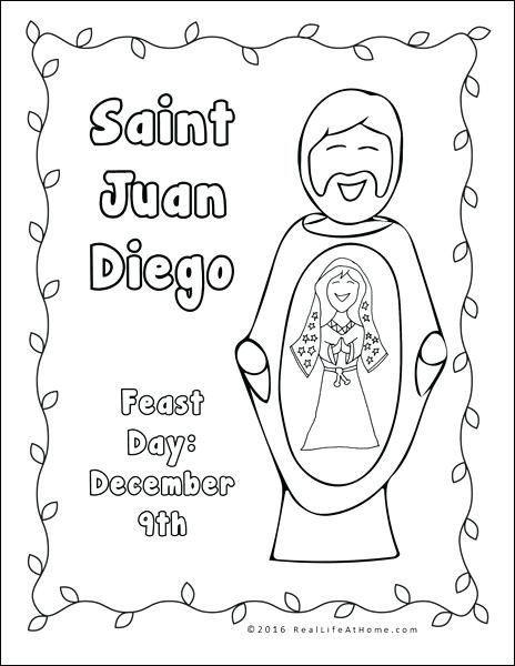464x600 Diego Coloring Page Our Lady Of And Worksheet Packet Diego