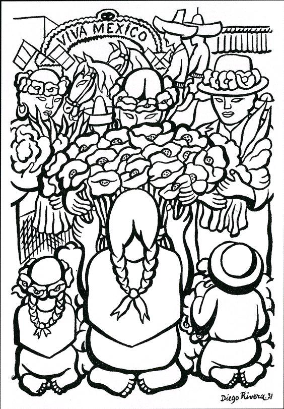 564x811 Diego Rivera Coloring Pages Diego Rivera Coloring Pages Roots