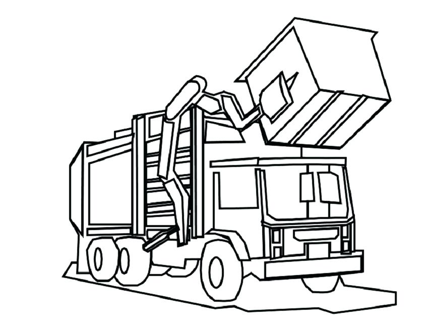 841x650 Garbage Truck Coloring Pages Online Brilliant Recycling Page Given