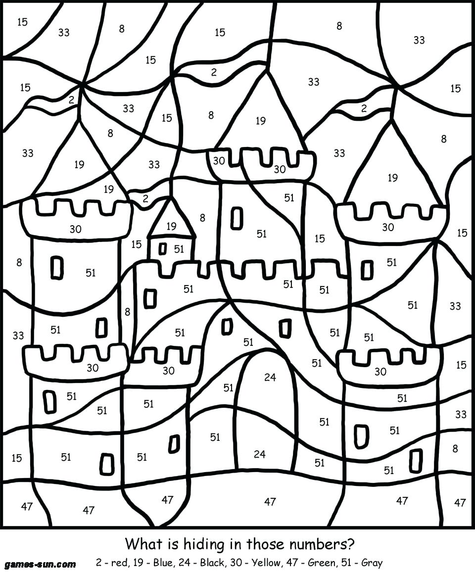 960x1162 Coloring Pages ~ Color By Number Coloring Pages Math